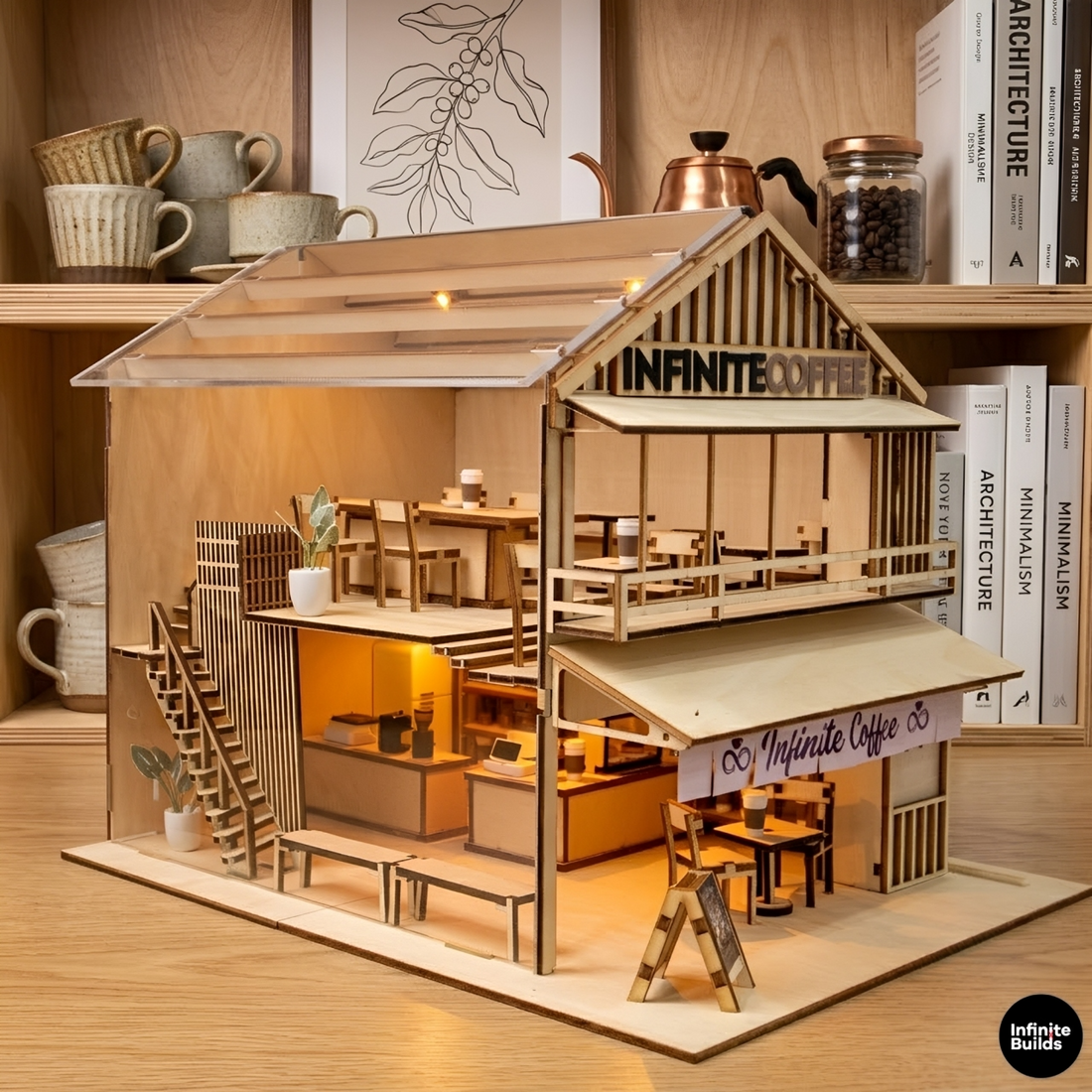 Infinite Coffee – A Miniature Café Designed for Dreamers