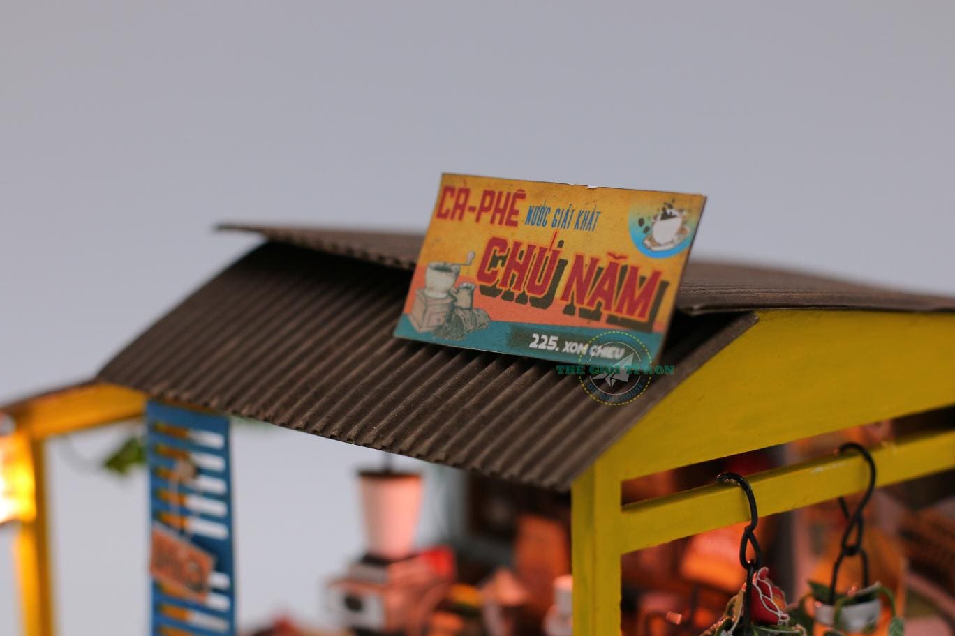 Miniature Vietnam Coffee Shop DIY Kit: Vintage Cultural Decor