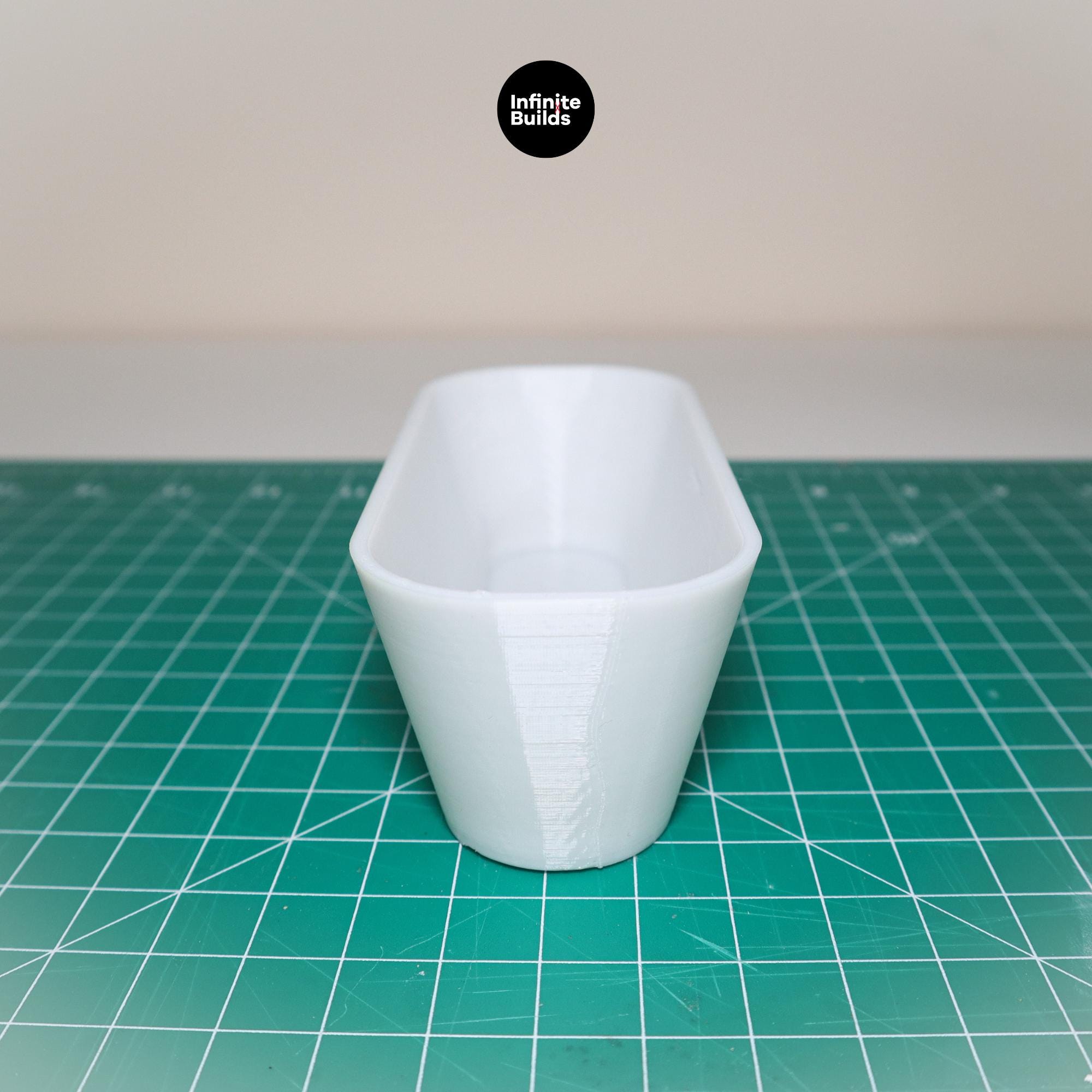 Miniature 1:12 Freestanding Bathtub - Set of 2 | Miniature Bathroom | Miniature Dollhouse | Dollhouse | Modern Bathtub | Miniature Furniture