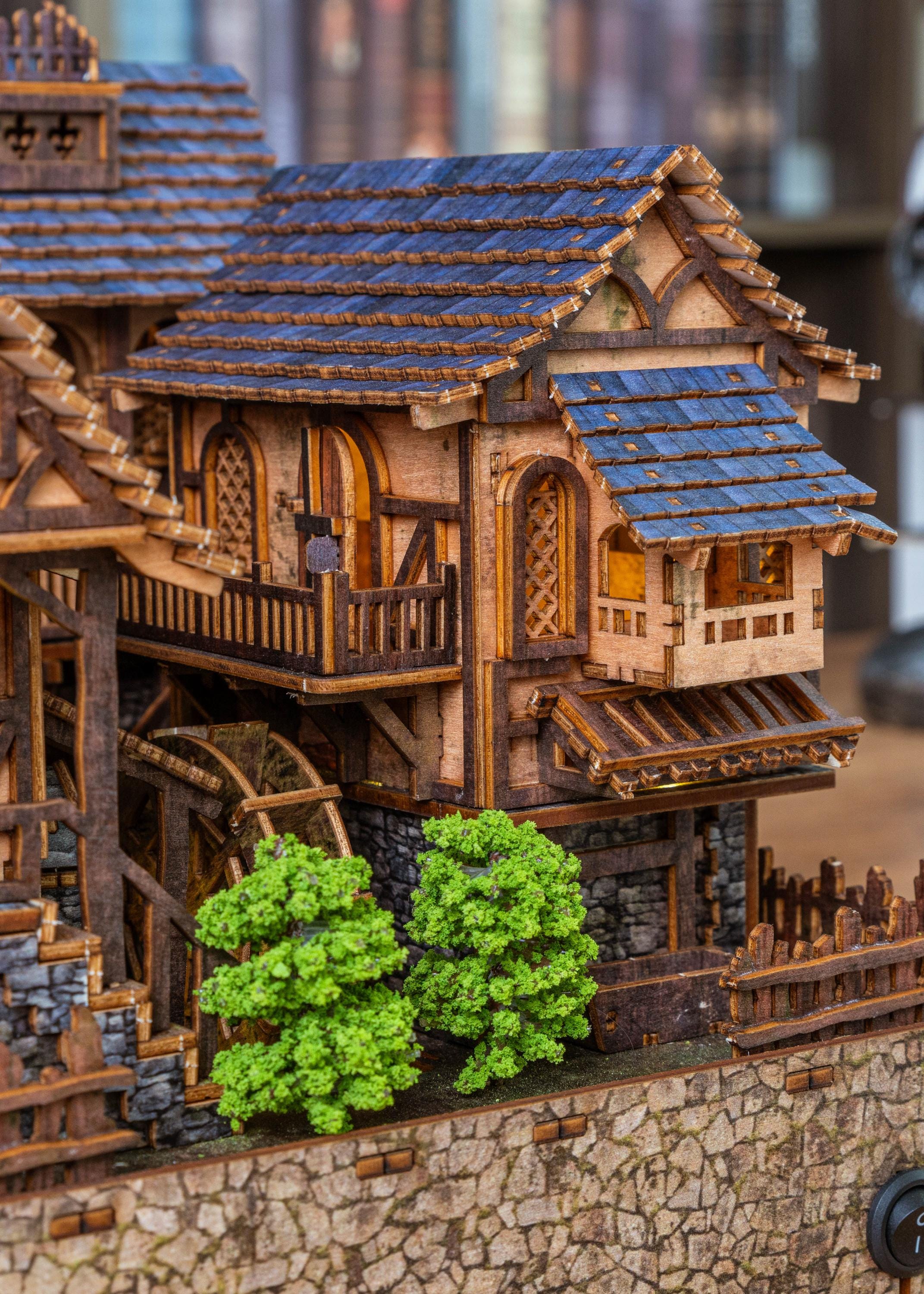 Heartbrook Village DIY Book Nook: Miniature Wooden House Diorama with LED