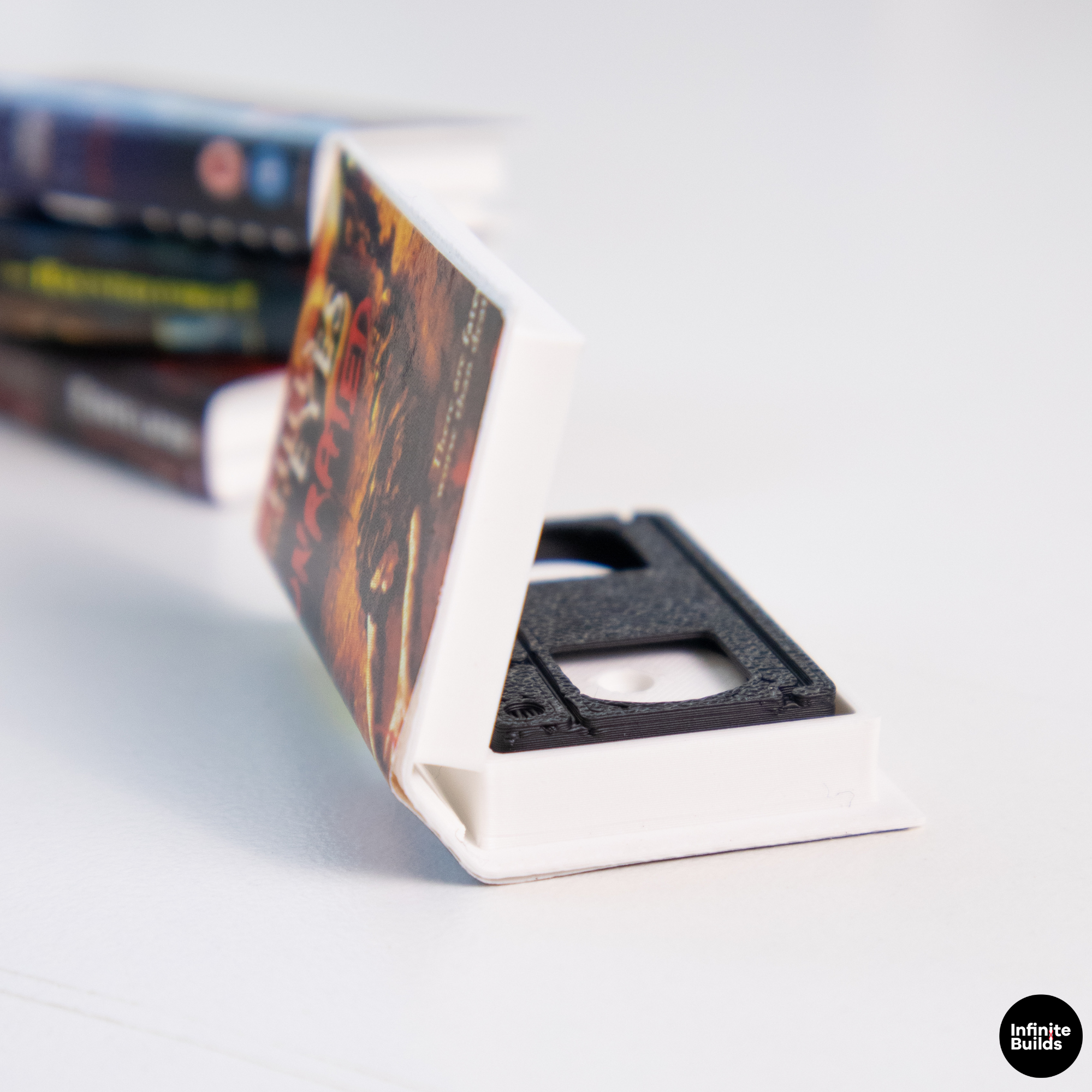 Mini VHS Display Shelf 1:12 | Retro Video Store Stand | Blockbuster Style Decor | Mini Movie Shelf | Collector Gift