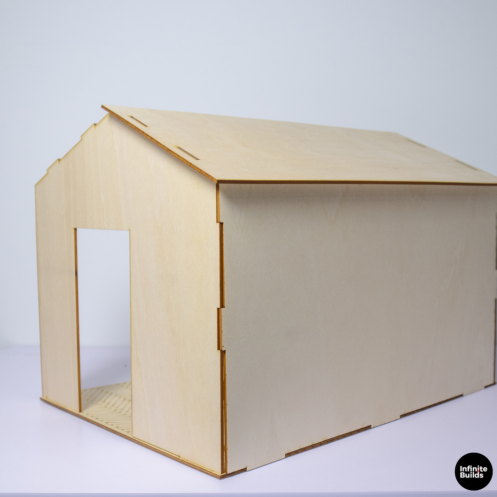 Miniature Room Backdrop 1:12 Wooden