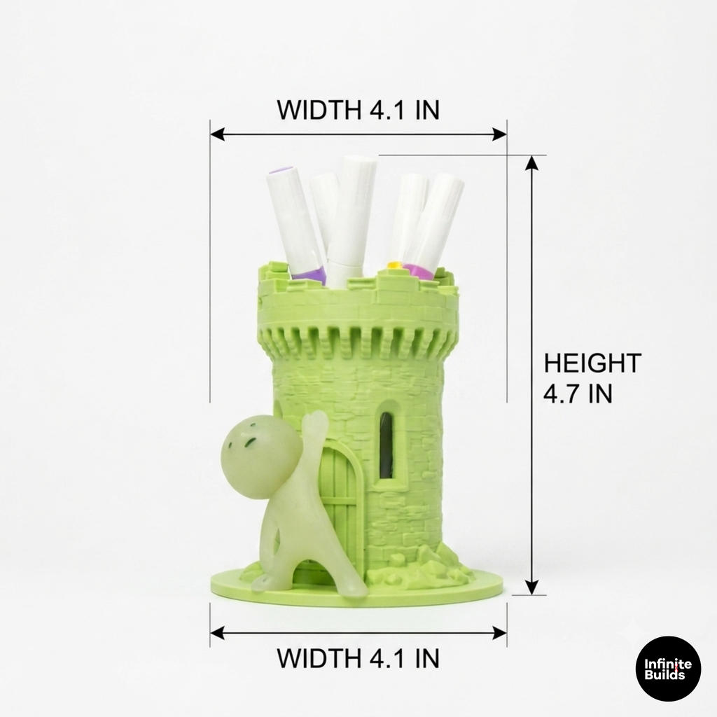 Smiski Castle Pen Holder