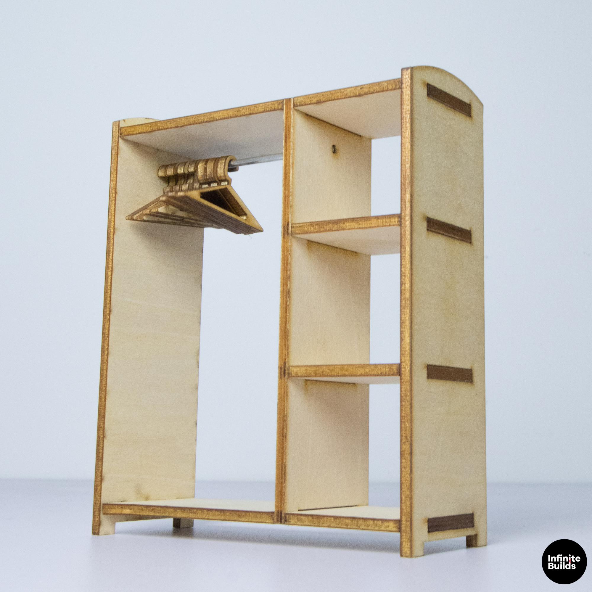 Miniature Dollhouse Clothing Closet