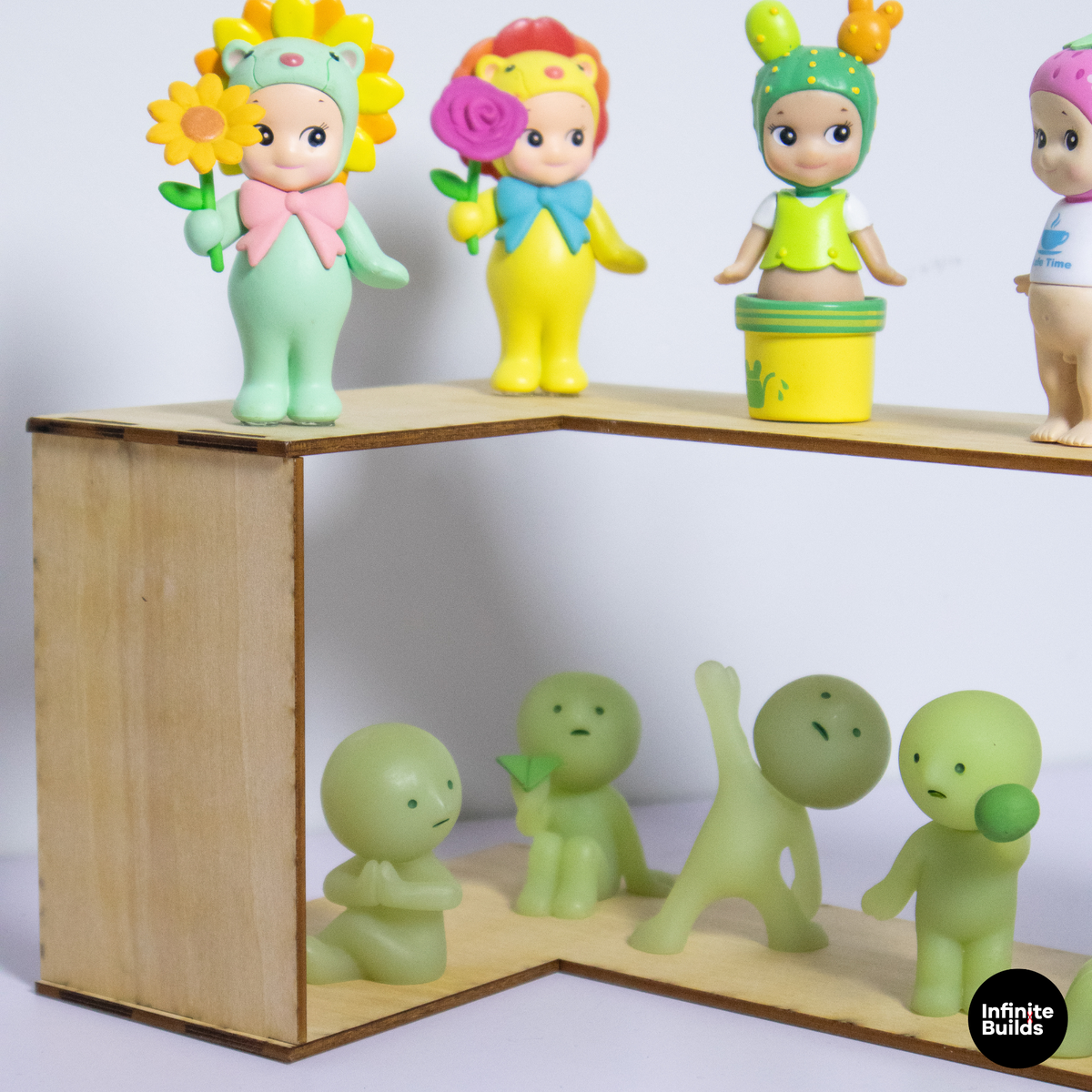 Smiski Corner Display Shelf