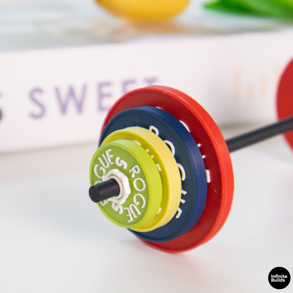 Mini Weight Plates Set 1:12 | Barbell & Plates Display | Gym Miniature Decor | Weight Plate Keychain Style | Gift for Fitness Lovers