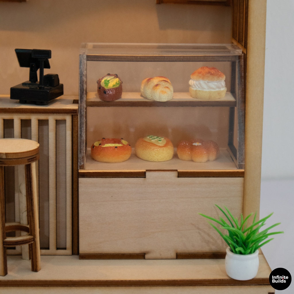 Infinite Coffee Laser Cut Wooden Miniature Kit 1:24