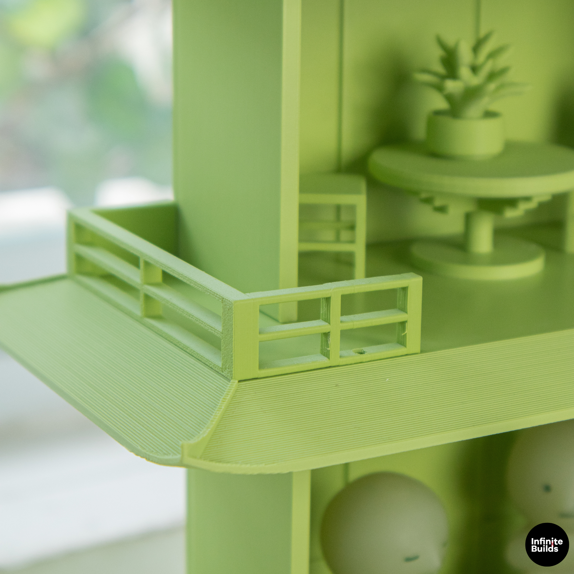 Smiski Tea House Shelf | Mini Japanese Pagoda Display | Dollhouse Decor | Desk Shelf for Mini Figures | Gift for Collectors