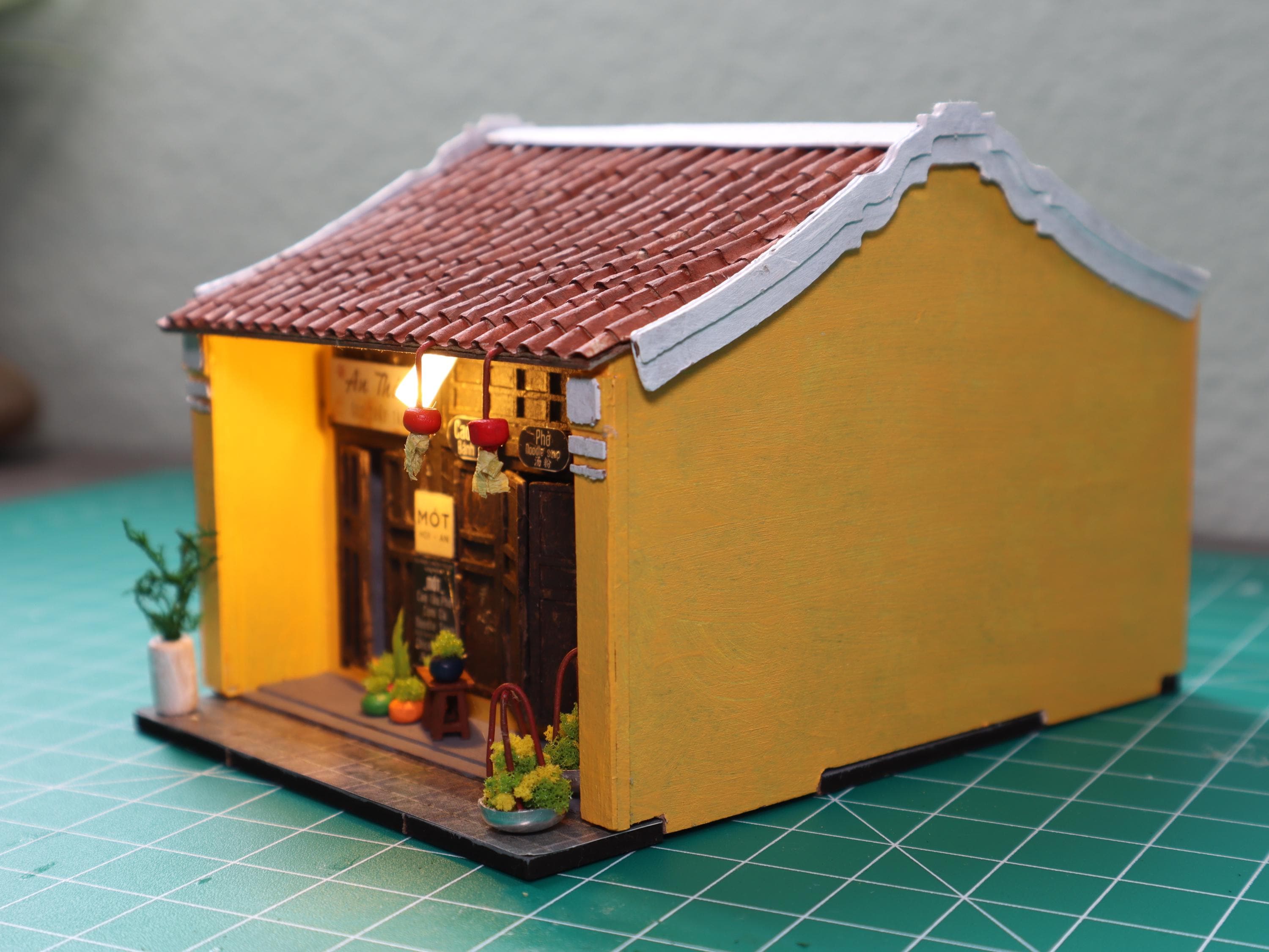 Hoi An Tea Shop DIY Dollhouse Kit: Vietnamese Miniature House