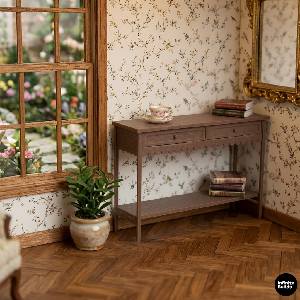 Miniature Console Table 1:12 Scale