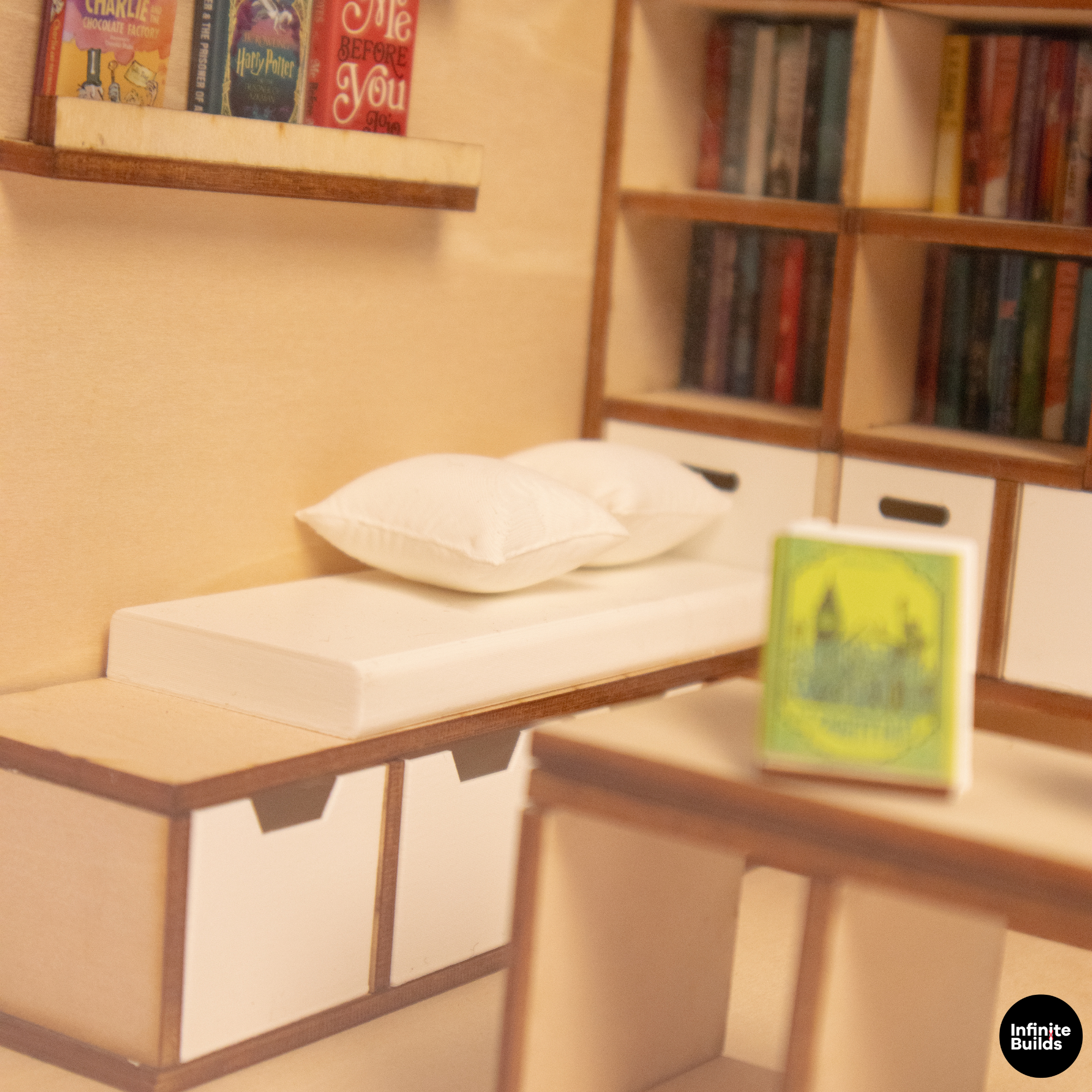 DIY Miniature Living Room Wooden Kit