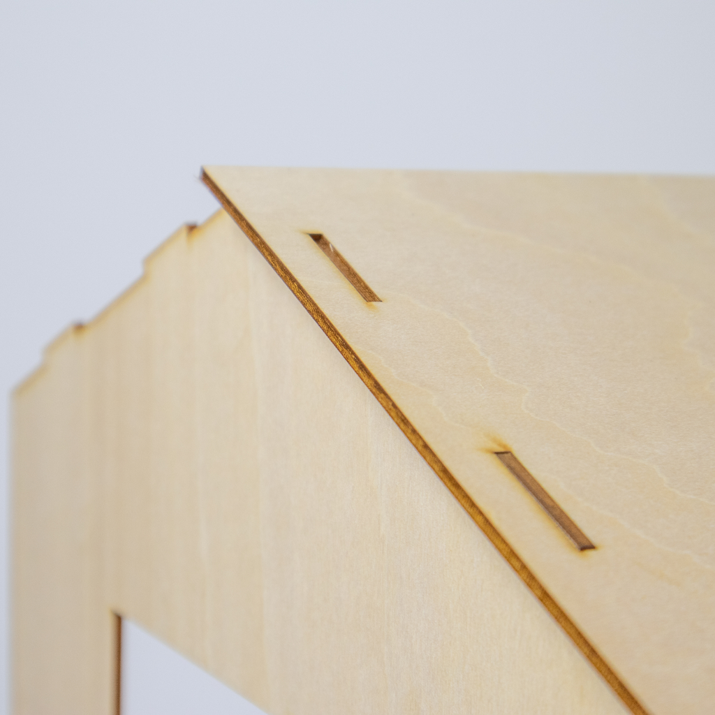 Miniature Room Backdrop 1:12 Wooden