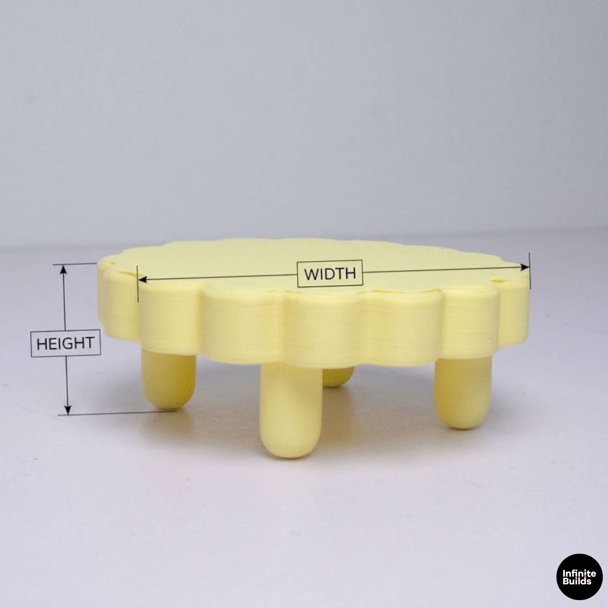 Smiski Cloud Mini Sofa & Coffee Table Set 1:12