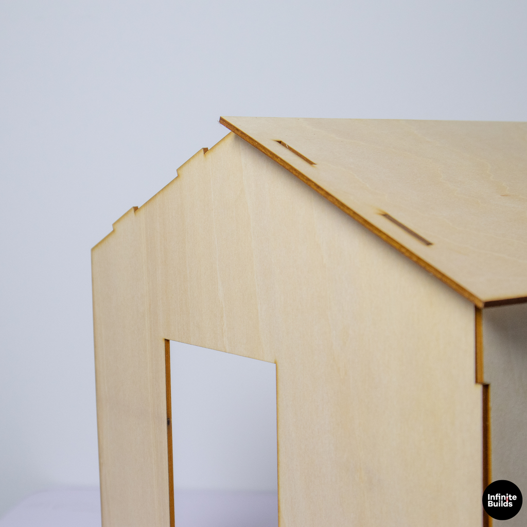 Miniature Room Backdrop 1:12 Wooden