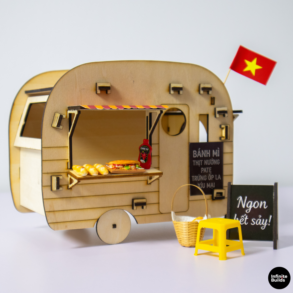 Vintage Camper Birdhouse Banh Mi Food Truck