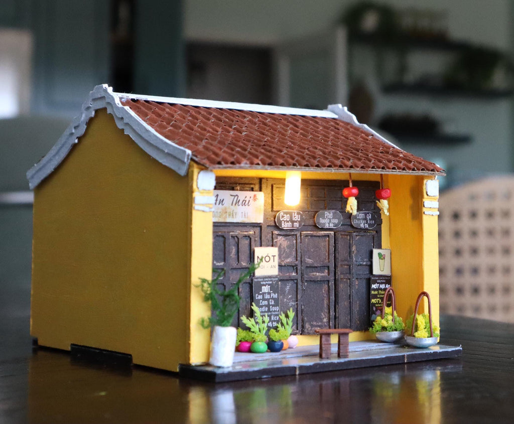 Hoi An Tea Shop DIY Dollhouse Kit: Vietnamese Miniature House