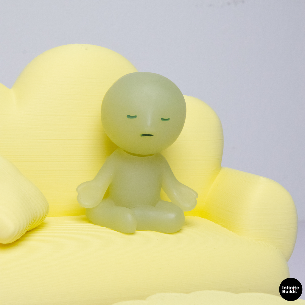 Smiski Cloud Mini Sofa & Coffee Table Set 1:12