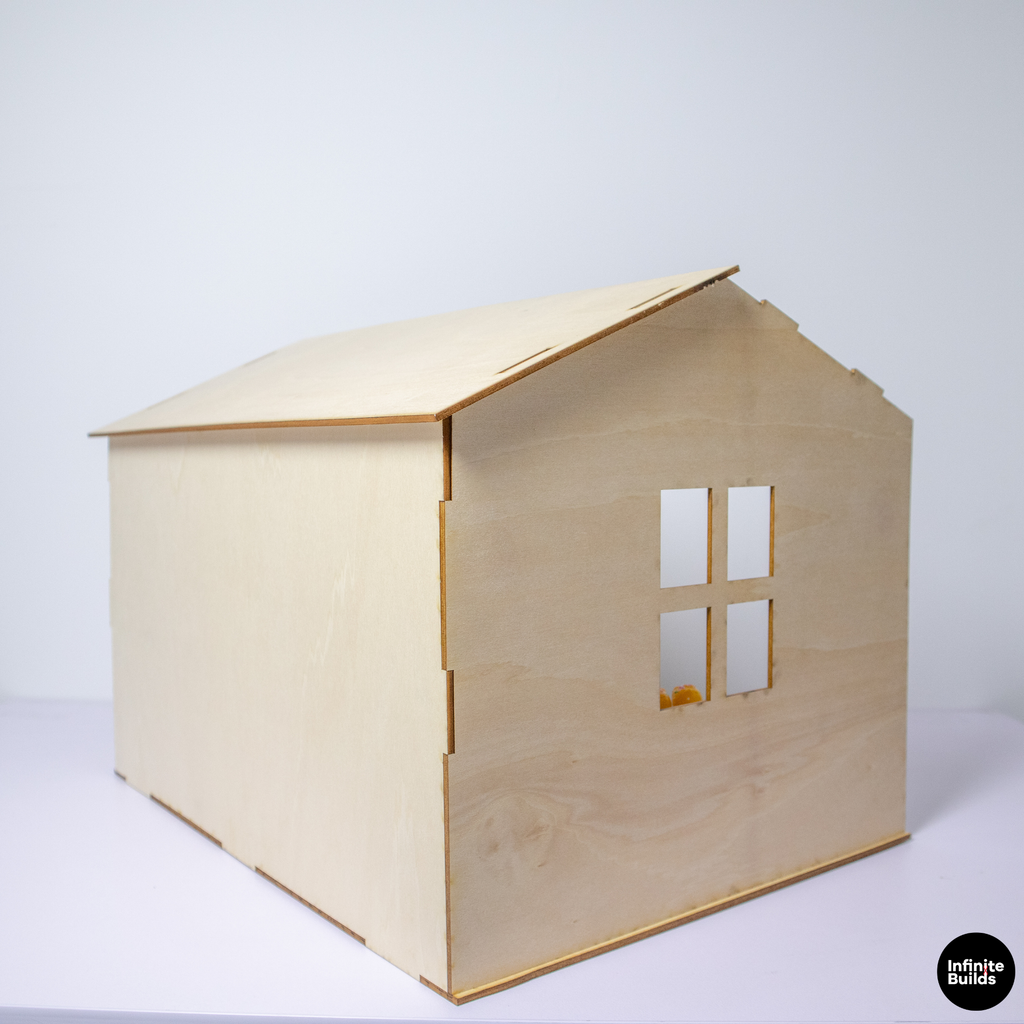 Miniature Room Backdrop 1:12 Wooden