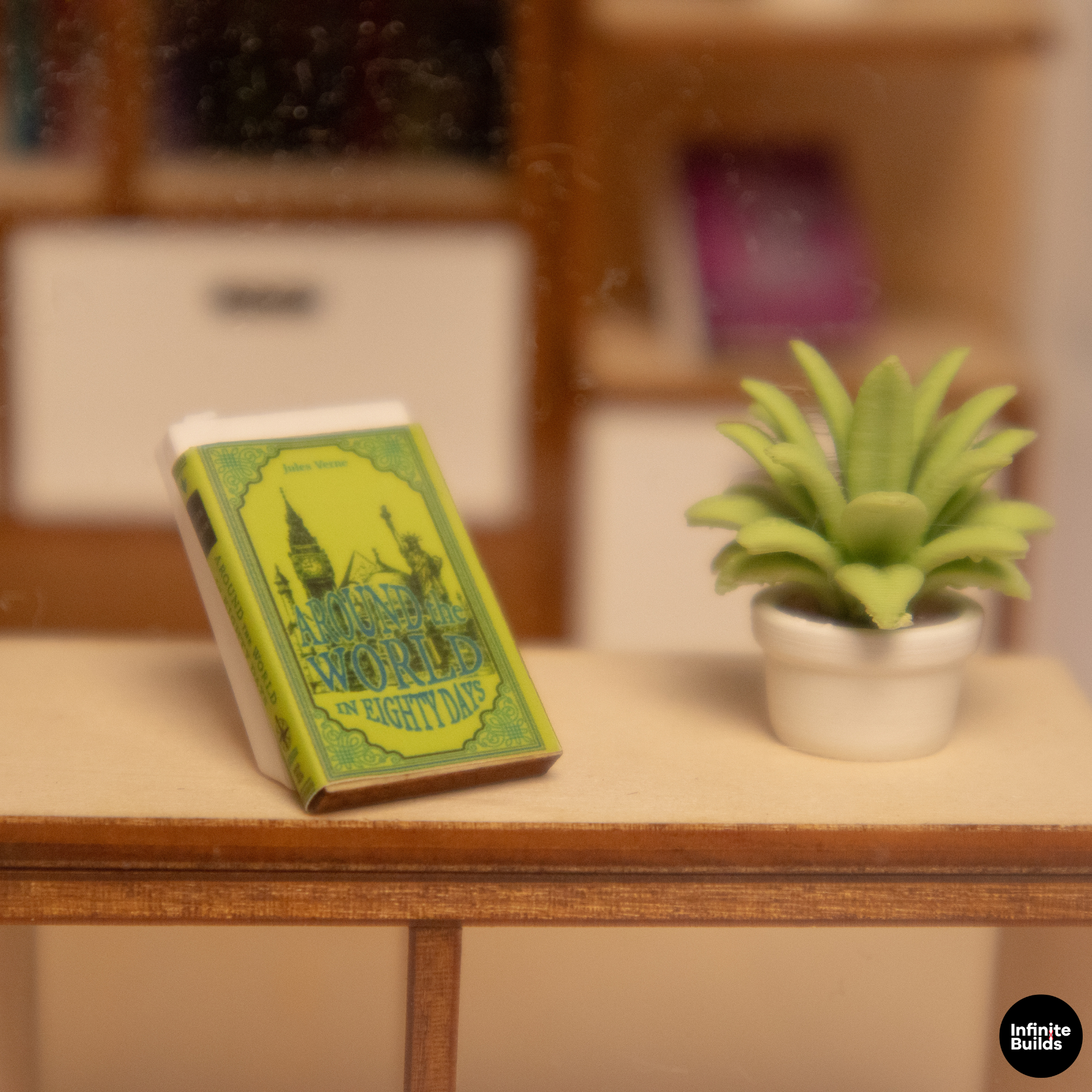 DIY Miniature Living Room Wooden Kit