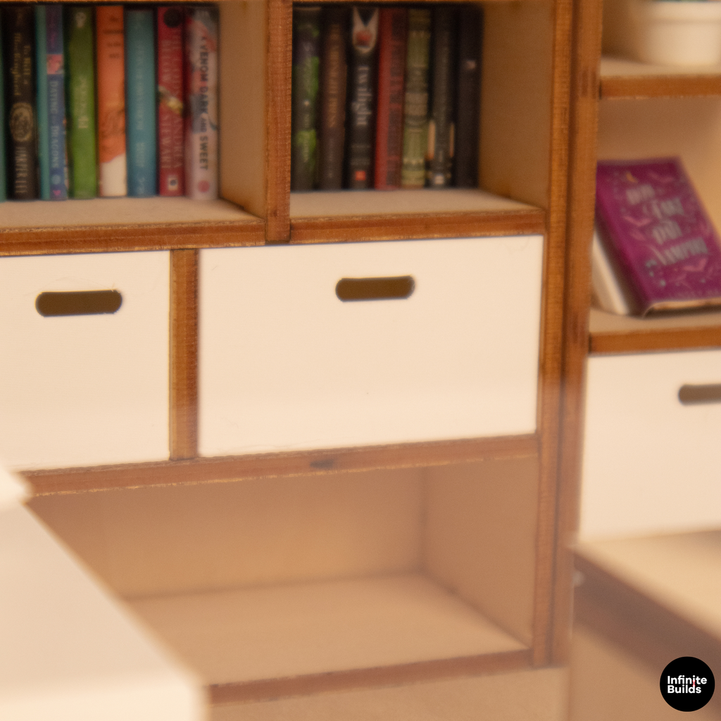 DIY Miniature Living Room Wooden Kit