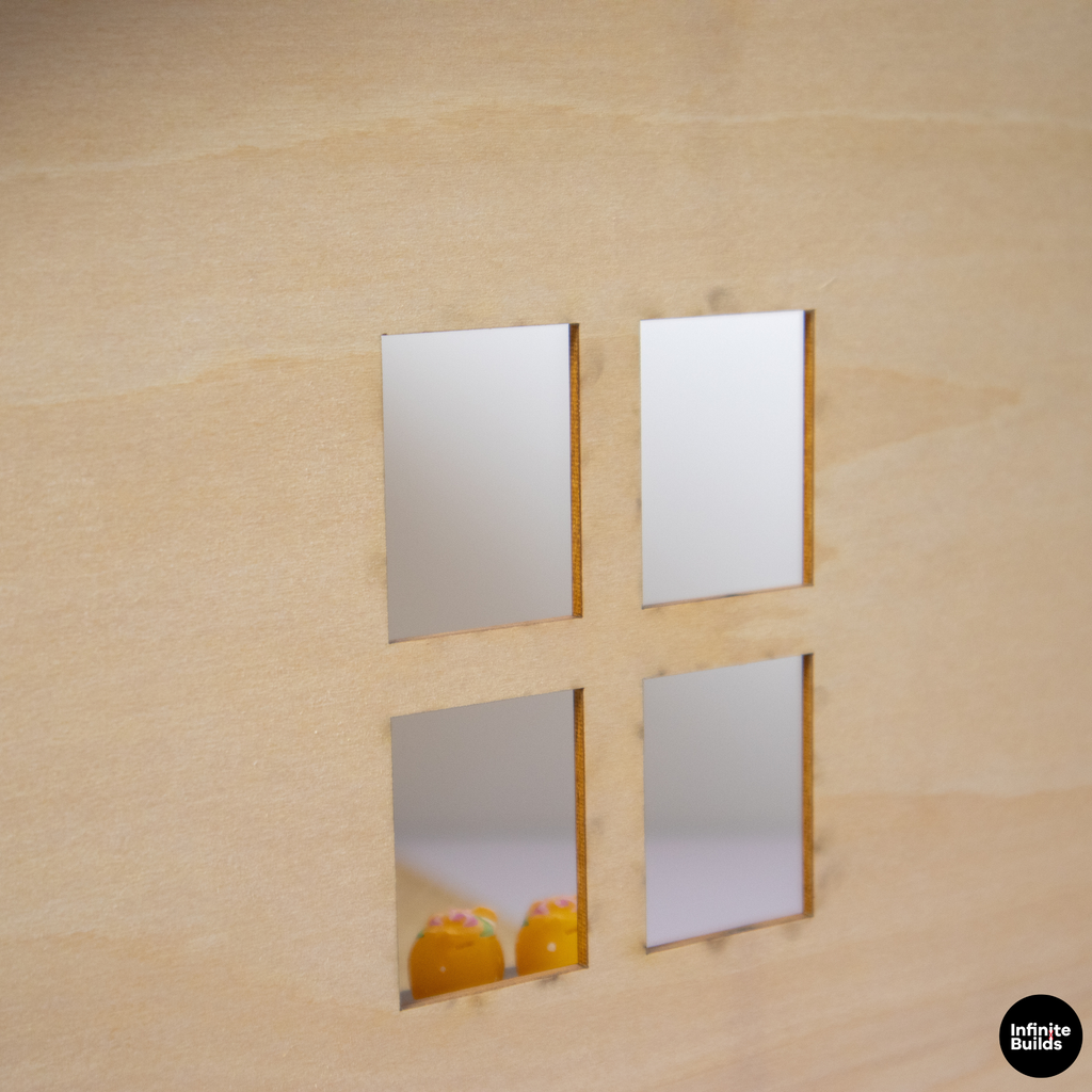 Miniature Room Backdrop 1:12 Wooden