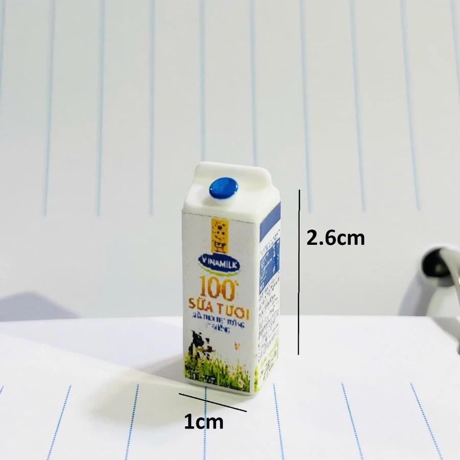 Mini Milk Carton | 1:12 Scale | Set of 2 | Vietnamese Milk Carton | Milk Carton Charm | Miniature Food | Dollhouse