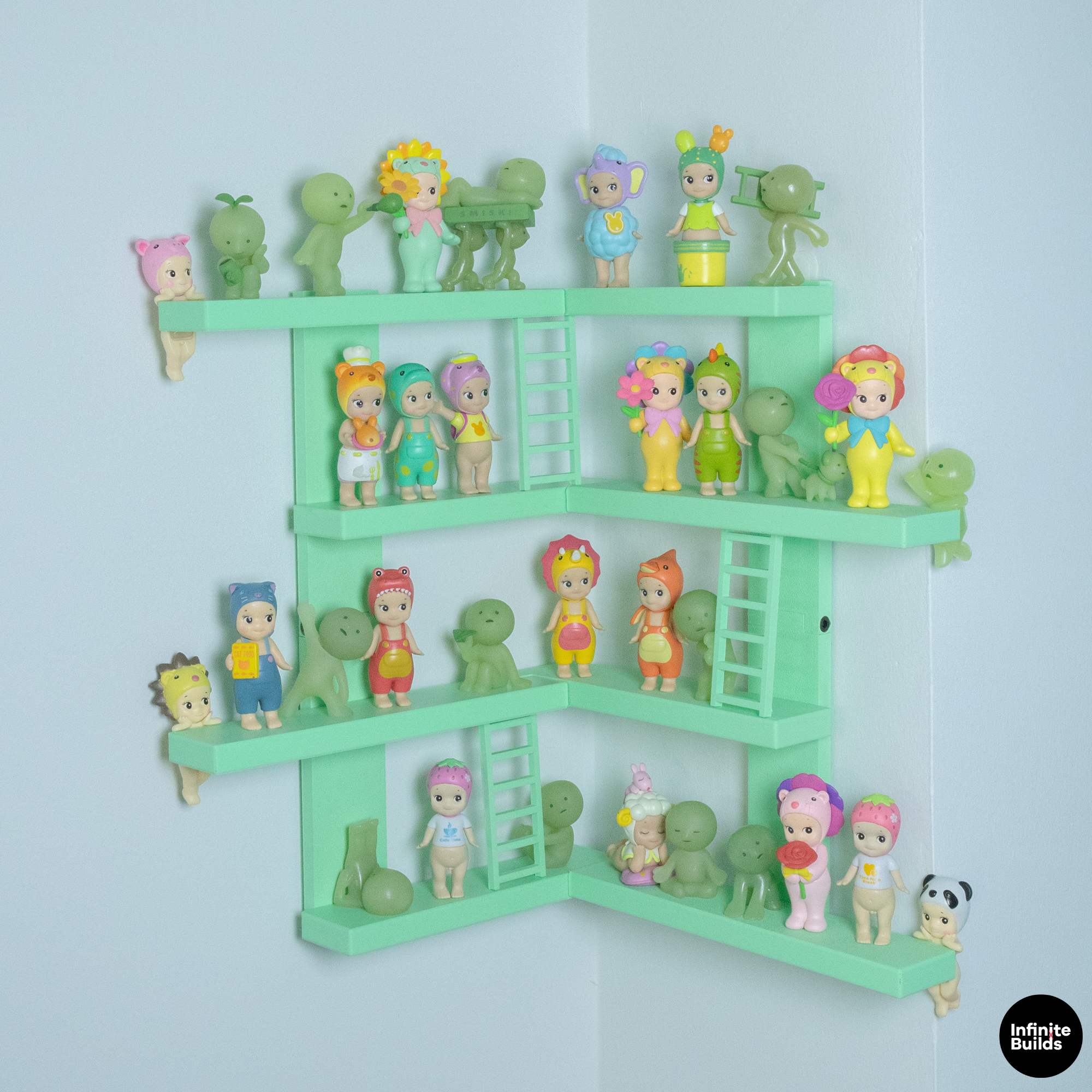 SMISKI & Sonny Angel Corner Wall Shelf