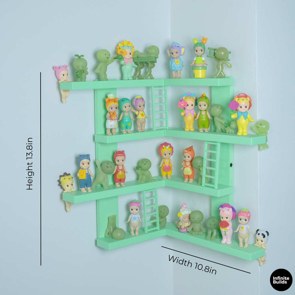 SMISKI & Sonny Angel Corner Wall Shelf