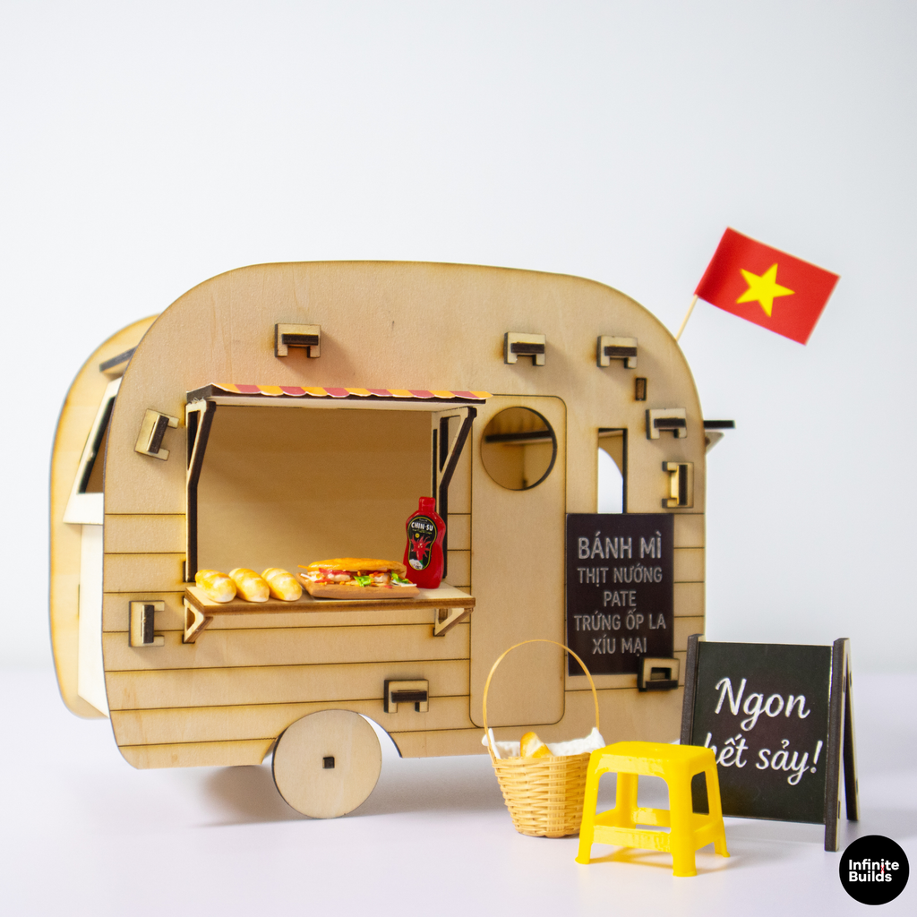 Vintage Camper Birdhouse Banh Mi Food Truck