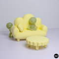 Smiski Cloud Mini Sofa & Coffee Table Set 1:12