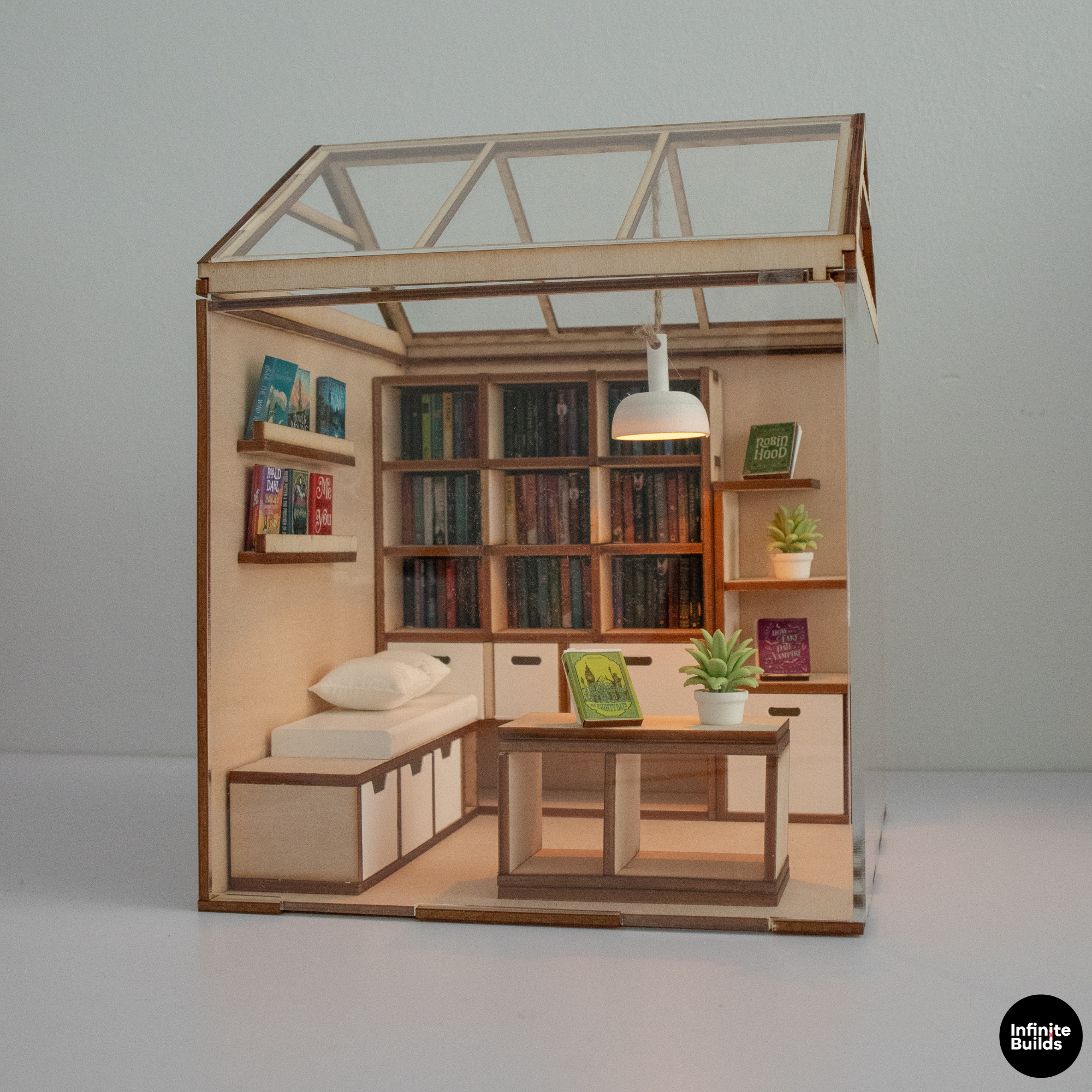 DIY Miniature Living Room Wooden Kit