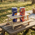 Wooden Picnic Table Drink Holder