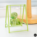 Smiski Swing Chair | Mini Dollhouse Swing | Tiny Garden Bench | Miniature Outdoor Furniture | Cute Display Decor