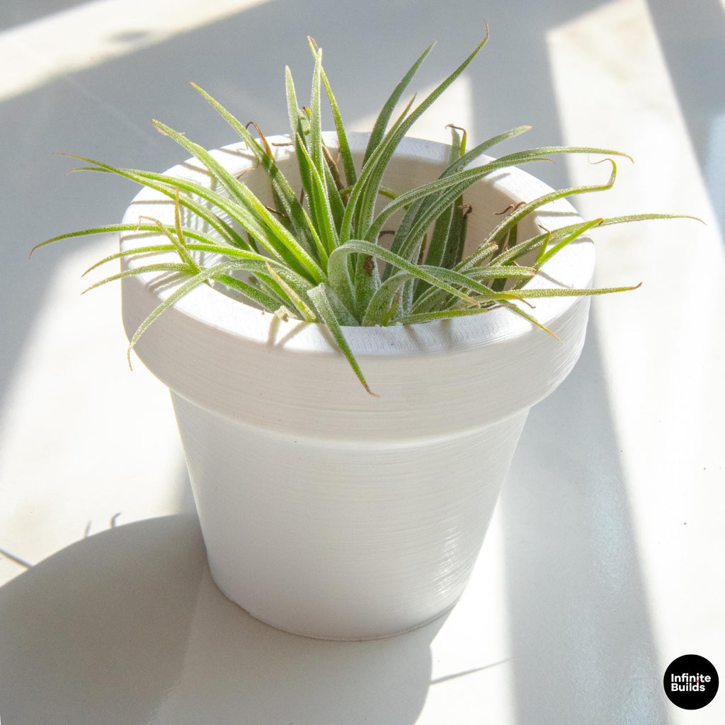 Mini Terracotta Style Pot 3D Printed | Small Round Planter for Air Plants | Succulents | Minimal Home Decor