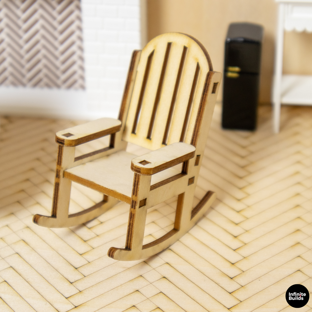 Miniature Room Backdrop 1:12 Wooden