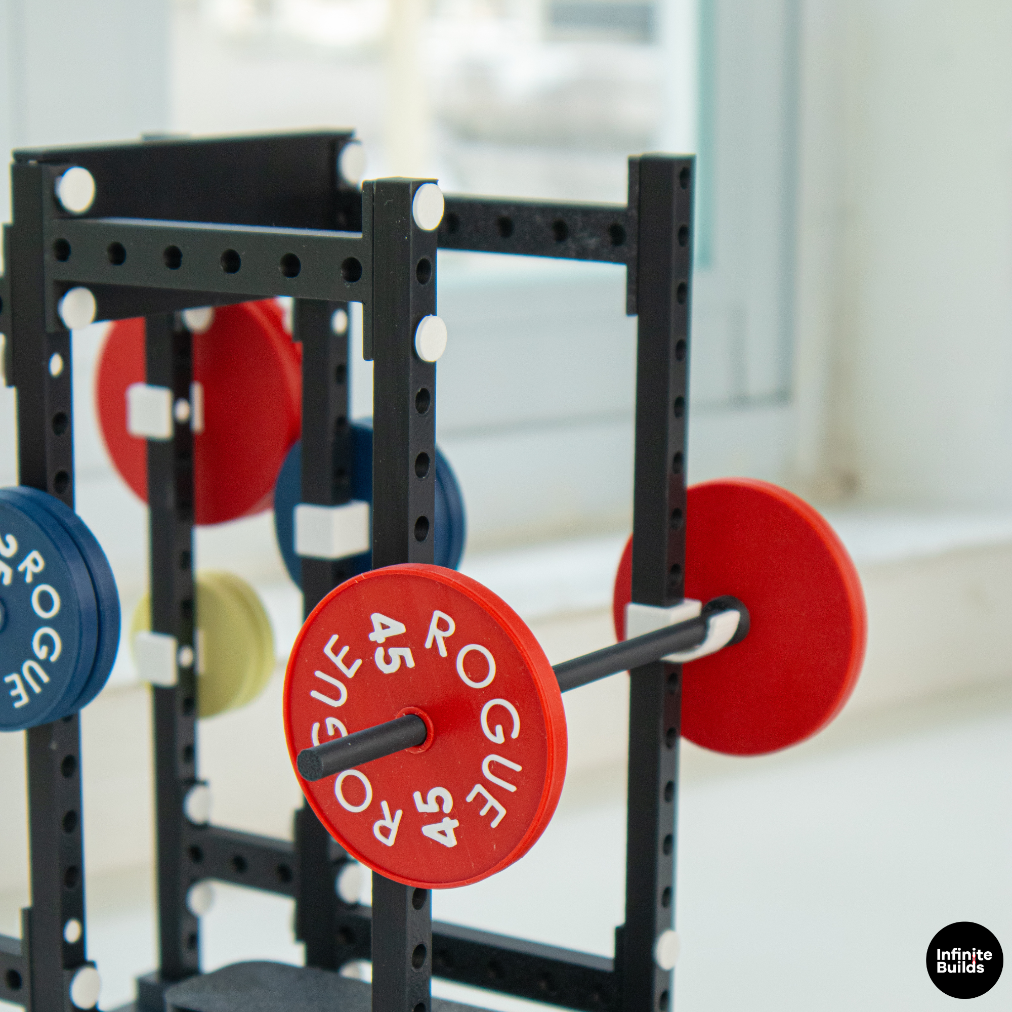 Fitness Powerlifting PR Tracker | 1:12 Mini Gym Bench Press Set | Custom Personal Record Display | Dollhouse Gym Decor | Gift for Gym Lovers