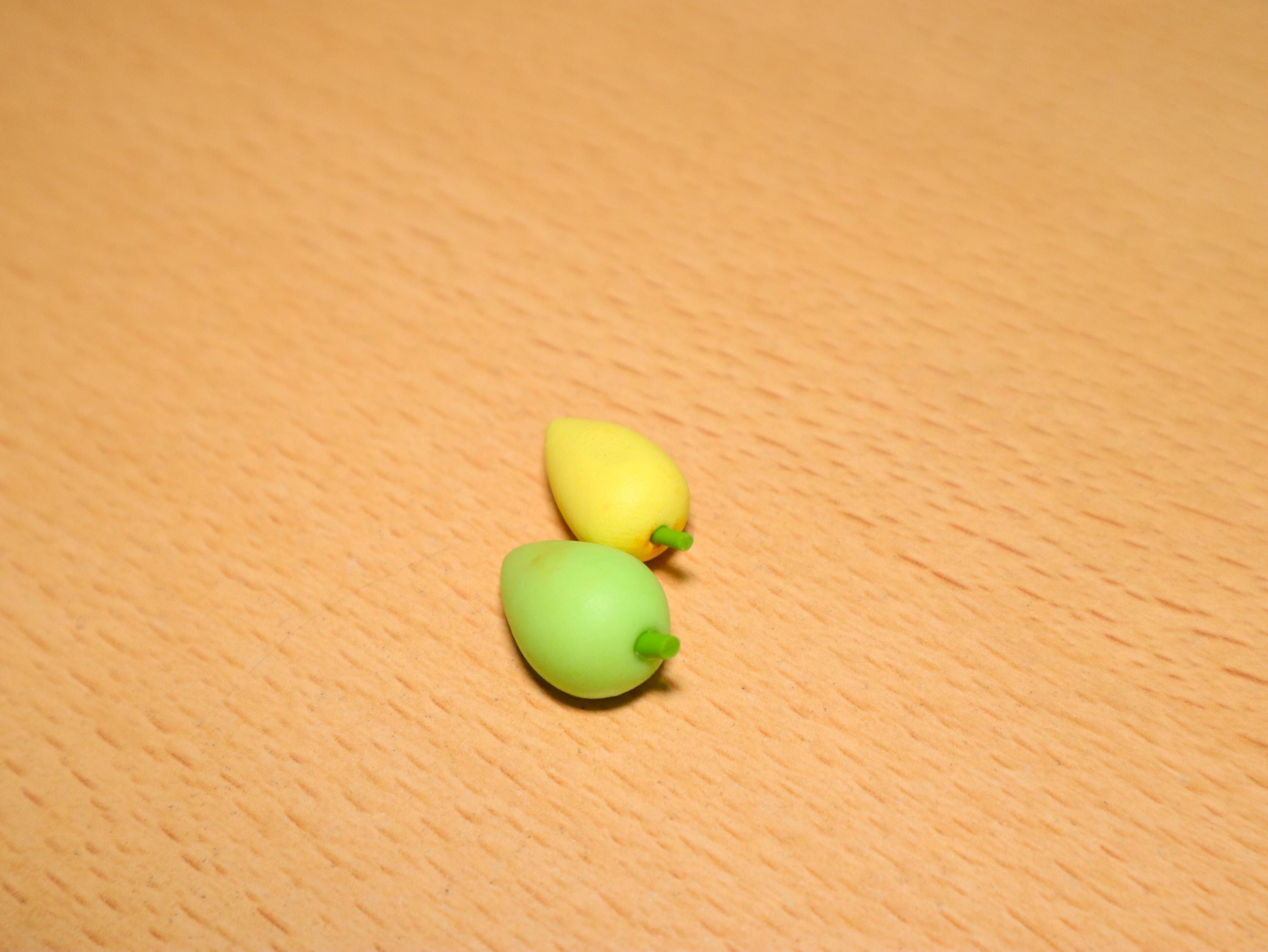 Handmade Miniature Mango Set: Polymer Clay Mini Food Art