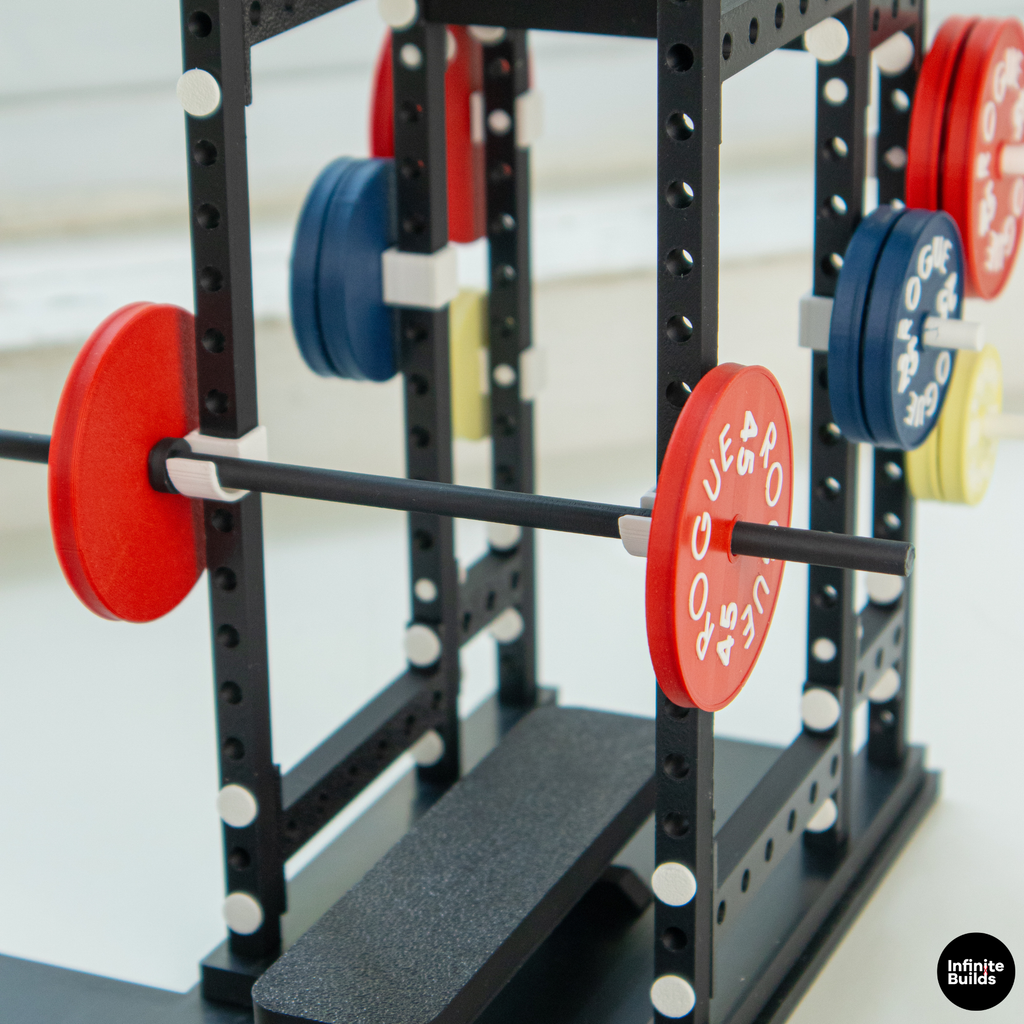 Fitness Powerlifting PR Tracker | 1:12 Mini Gym Bench Press Set | Custom Personal Record Display | Dollhouse Gym Decor | Gift for Gym Lovers