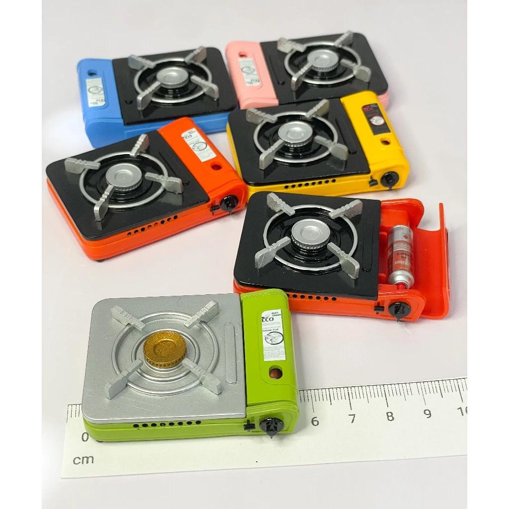 Miniature Portable Stove with Removable Fuel Can | 1:6 Scale Camping Stove | Handpainted ABS Plastic | Mini Outdoor Kitchen Accessory