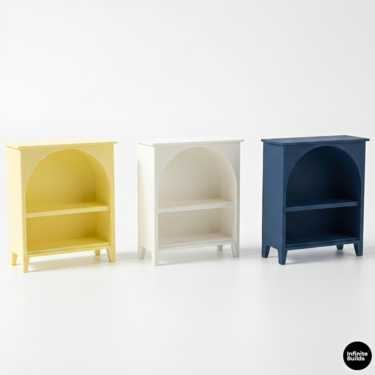 Miniature Bookcase 1:12 Scale | Dollhouse Shelf Cabinet | Tiny Room Decor | Mini Storage Shelf | Dollhouse Furniture