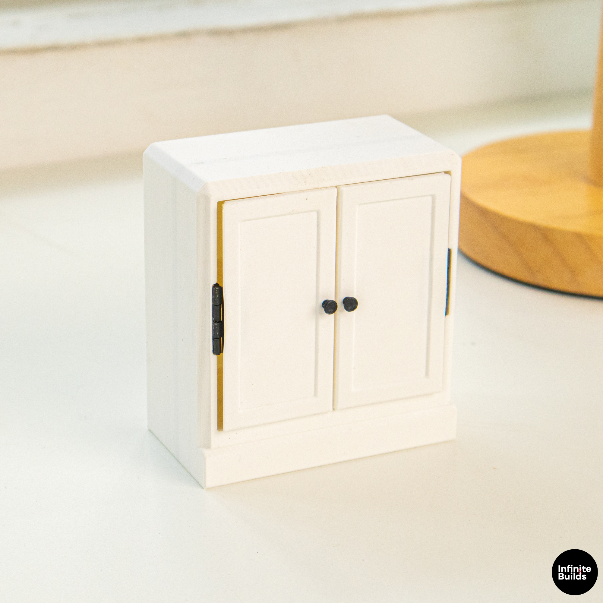 Miniature HAVSTA Cabinet 1:12 Scale | Dollhouse Storage Cupboard | Tiny Wooden Style Cabinet | Mini Furniture Decor
