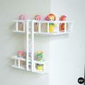 Corner Fire Escape Shelf for Smiski & Sonny Angel | Mini Wall Display with Ladder | Cute Figure Shelf Decor