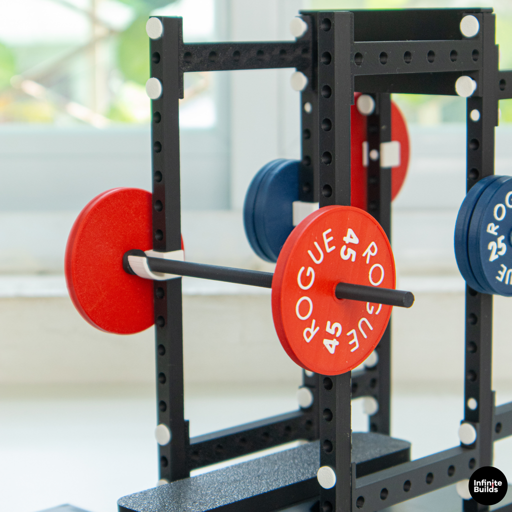 Fitness Powerlifting PR Tracker | 1:12 Mini Gym Bench Press Set | Custom Personal Record Display | Dollhouse Gym Decor | Gift for Gym Lovers