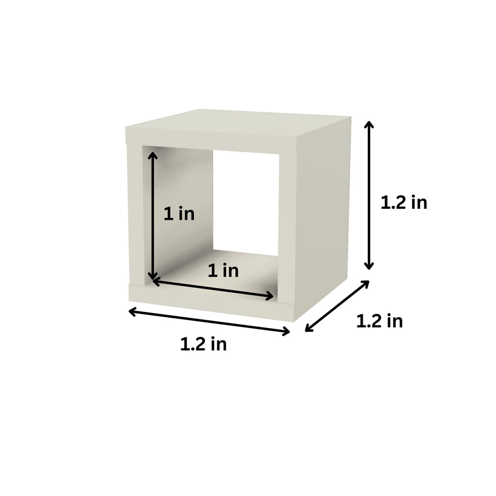 Miniature Ikea Kallax Shelves | 1:12 Scale | Dollhouse Shelves | Mini Living Room | Mini Furniture | Roombox Furniture | Miniature Storage