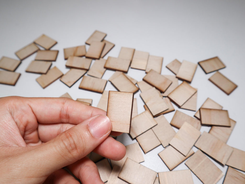 100 Wood Blank Books | 1:12 Scale | Dollhouse Books | Miniature Books | Little Library | Mini Bookshelf | TBR Jar