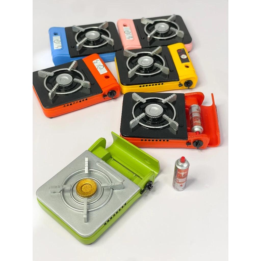 Miniature Portable Stove with Removable Fuel Can | 1:6 Scale Camping Stove | Handpainted ABS Plastic | Mini Outdoor Kitchen Accessory