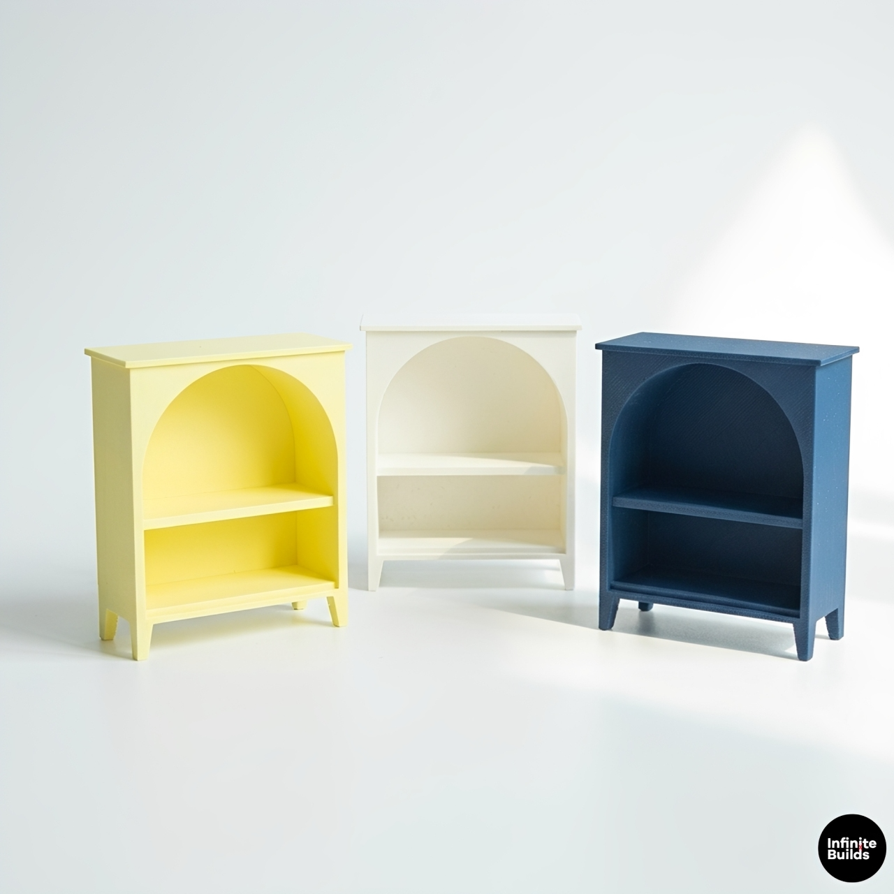 Miniature Bookcase 1:12 Scale | Dollhouse Shelf Cabinet | Tiny Room Decor | Mini Storage Shelf | Dollhouse Furniture