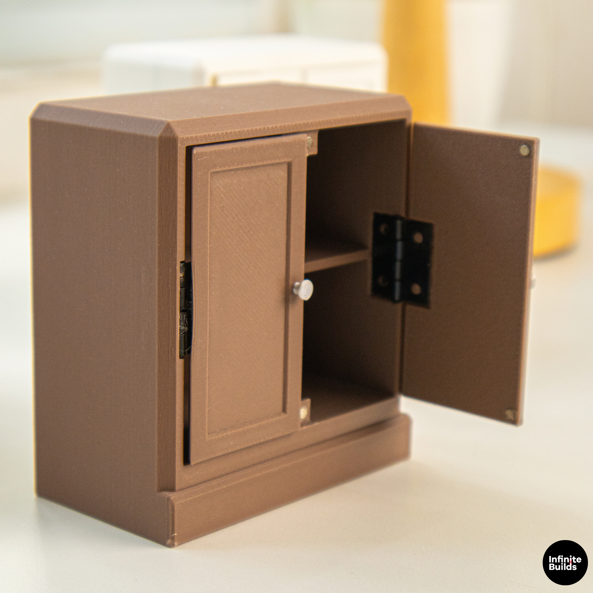 Miniature HAVSTA Cabinet 1:12 Scale | Dollhouse Storage Cupboard | Tiny Wooden Style Cabinet | Mini Furniture Decor