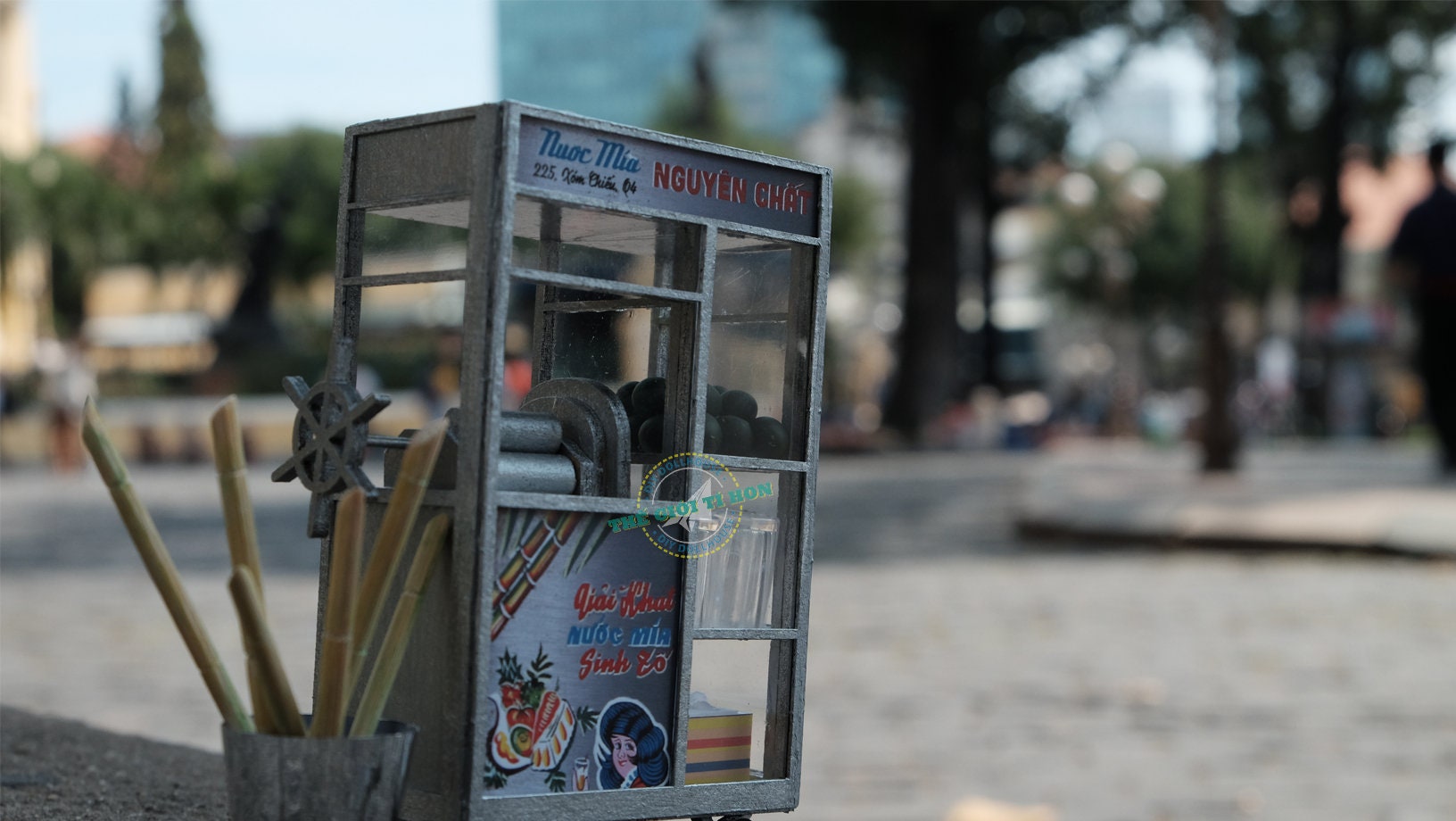 Sugarcane Juice Cart DIY Kit: Vietnam 3D Wooden Puzzle