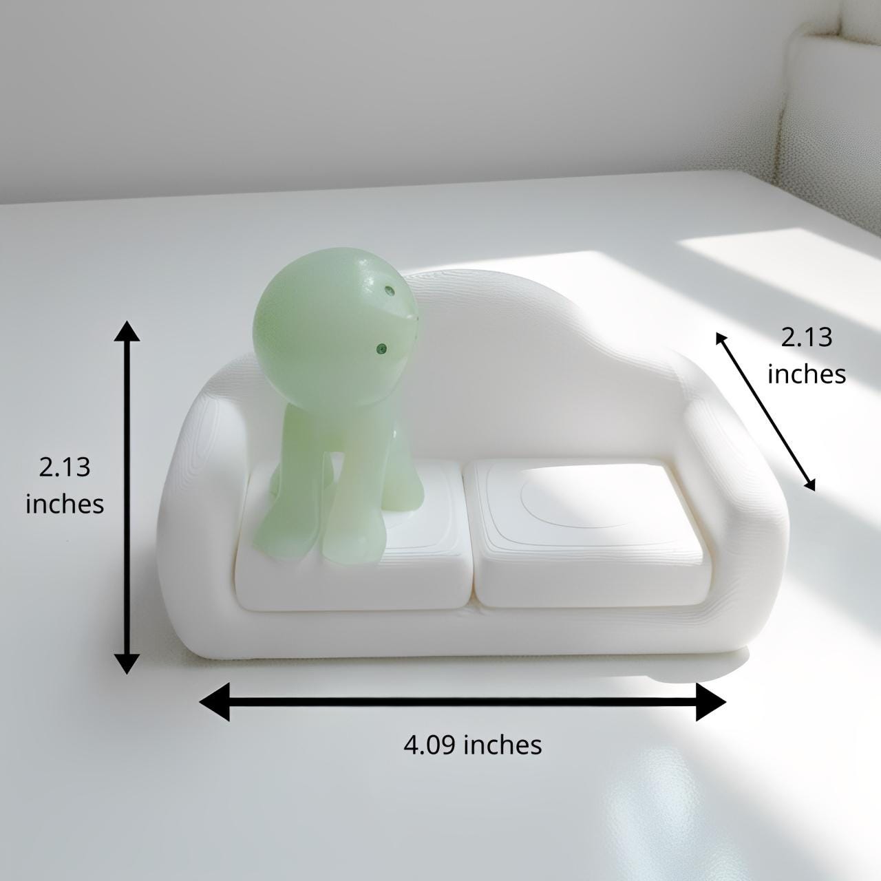 Smiski Furniture Set | Mini Living Room Decor | 1:12 Scale 3D Printed Smiski Sofa Table Lamp | Desk & Shelf Display Gift